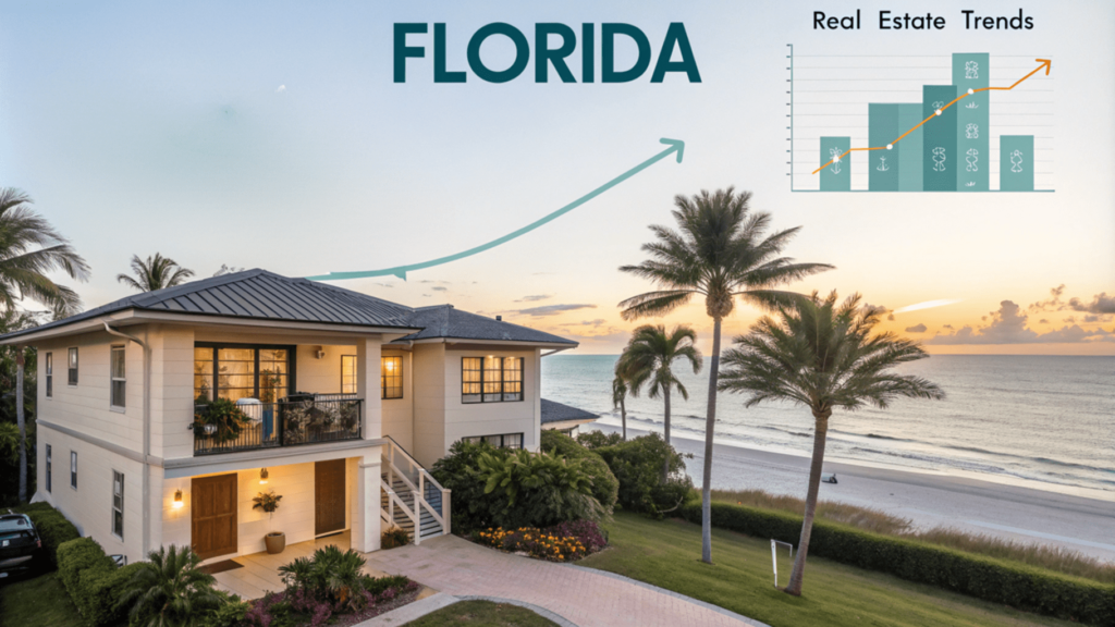 Housing in Florida real estate, highlighting affordable homes and rental properties amidst rising prices in popular cities like Miami, Orlando, and Tampa.