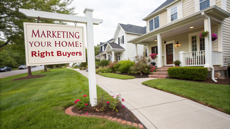 Market your home with appealing curb appeal for real estate sale