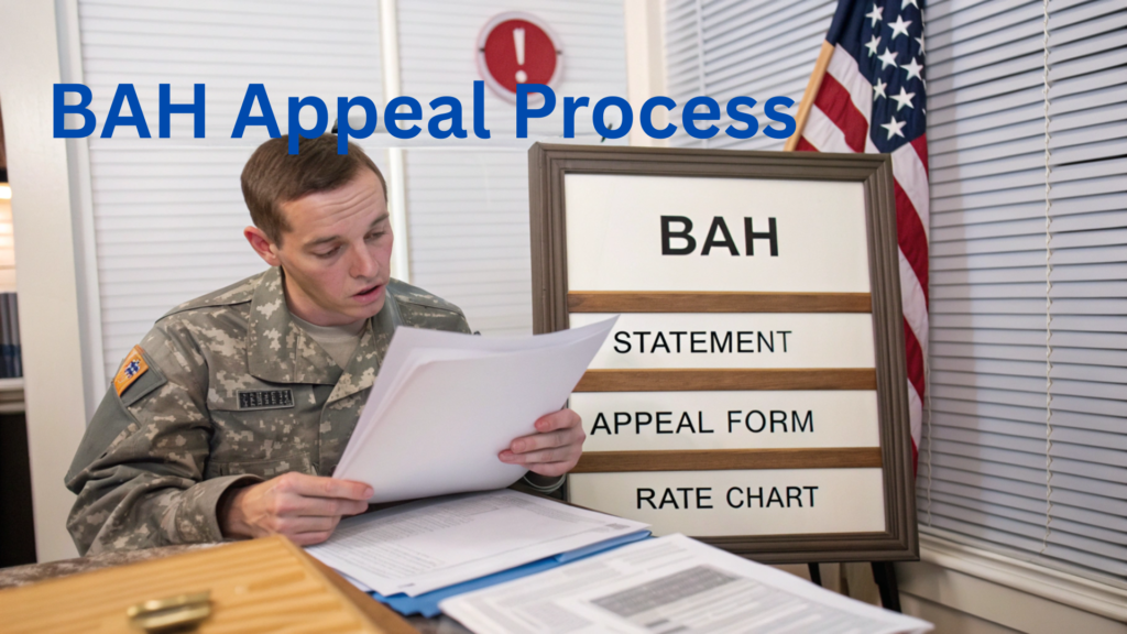 Guide for military service members on why BAH may be lower than rent, how it’s calculated, and steps to appeal or adjust it